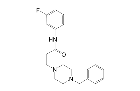 1-piperazinepropanamide, N-(3-fluorophenyl)-4-(phenylmethyl)-