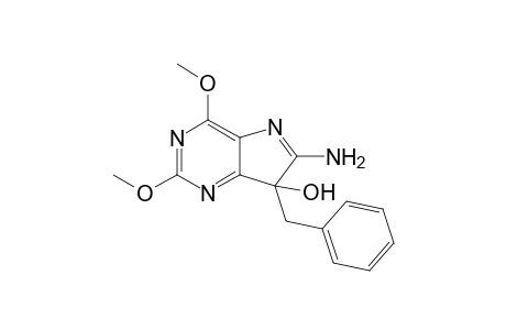 6-Amino-2,4-dimethoxy-7-(phenylmethyl)-7-pyrrolo[3,2-d]pyrimidinol