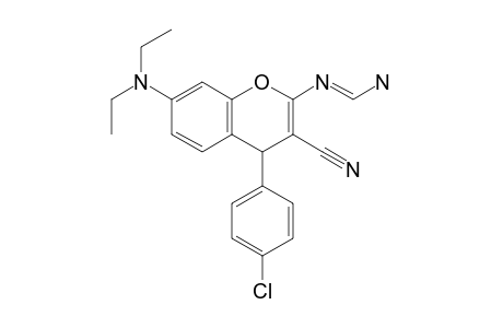 (E) N'-(4-(4-Chlorophenyl)-3-cyano-7-(diethylamino)-4hchromen-2-yl)formimidamide