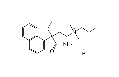 [3-carbamoyl-4-methyl-3-(1-naphthyl)pentyl]dimethylisobutylammonium bromide