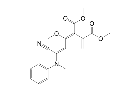 (Z)-Dimethyl 6-cyano-4-methoxy-6-(N-methylanilino)hexa-1,3,5-triene-2,3-dicarboxylate