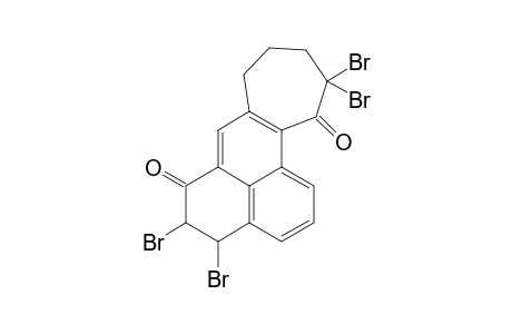 4,5,11,11-Tetrabromo-4,5,8,9,10,11-hexahydrocyclohepta[a]phenanlene-6,12-dione