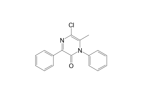 5-Chloranyl-6-methyl-1,3-diphenyl-pyrazin-2-one