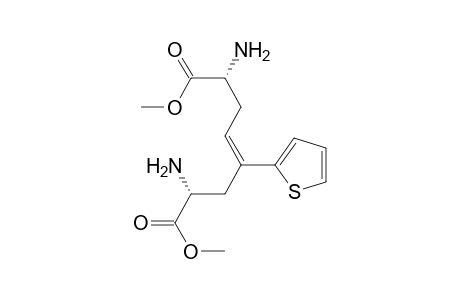 Dimethyl (Z)-(2R,7R)-2,7-diamino-4-( 2'-thienyl)-4-octenedioate