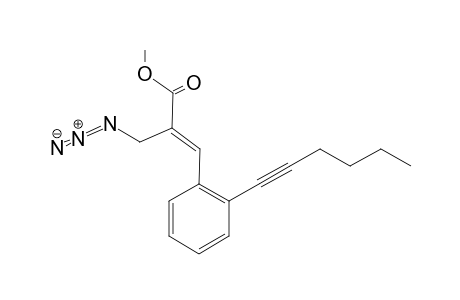(E)-2-(azidomethyl)-3-(2-hex-1-ynylphenyl)-2-propenoic acid methyl ester
