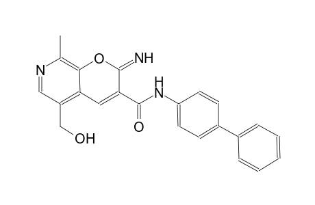 2H-pyrano[2,3-c]pyridine-3-carboxamide, N-[1,1'-biphenyl]-4-yl-5-(hydroxymethyl)-2-imino-8-methyl-