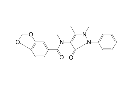 N-(1,5-dimethyl-3-oxo-2-phenyl-2,3-dihydro-1H-pyrazol-4-yl)-N-methyl-1,3-benzodioxole-5-carboxamide