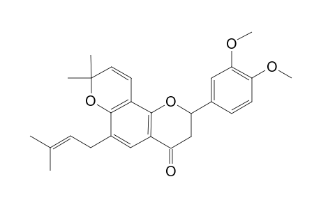 (2S)-6-(GAMMA,GAMMA-DIMETHYLALLYL)-3',4'-DIMETHOXY-6'',6''-DIMETHYLPYRAN-[2'',3'':7,8]-FLAVANONE