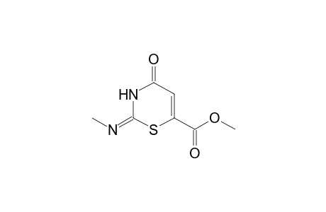 4H-1,3-Thiazine-6-carboxylic acid, 2-(methylamino)-4-oxo-, methyl ester