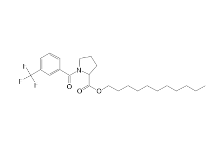 L-Proline, N-(3-trifluoromethylbenzoyl)-, undecyl ester