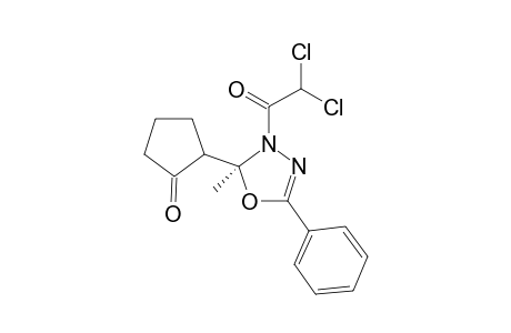 (2S)-3-(-2,2-Dichloroacetyl)-2,3-dihydro-2-methyl-2-(2-oxocyclopentyl)-5-phenyl-1,3,4-oxadiazole