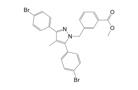 methyl 3-{[3,5-bis(4-bromophenyl)-4-methyl-1H-pyrazol-1-yl]methyl}benzoate