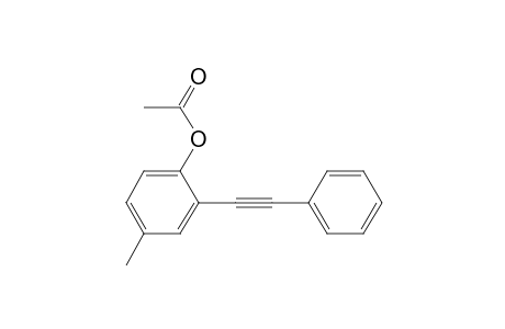 p-Methyl-o-(phenylethynyl)phenyl acetate