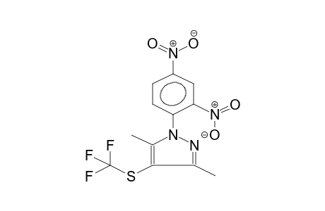 1-(2,4-DINITROPHENYL)-3,5-DIMETHYL-4-TRIFLUOROMETHYLTHIOPYRAZOLE