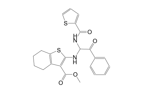 benzo[b]thiophene-3-carboxylic acid, 4,5,6,7-tetrahydro-2-[[2-oxo-2-phenyl-1-[(2-thienylcarbonyl)amino]ethyl]amino]-, methyl ester