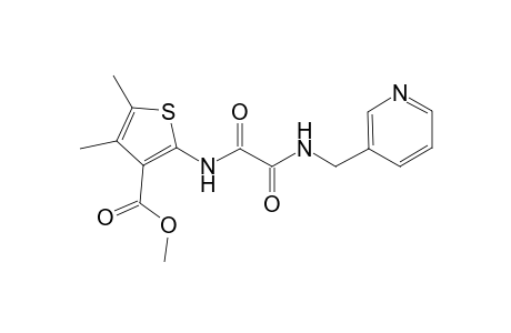 3-Thiophenecarboxylic acid, 2-[[1,2-dioxo-2-[(3-pyridinylmethyl)amino]ethyl]amino]-4,5-dimethyl-, methyl ester