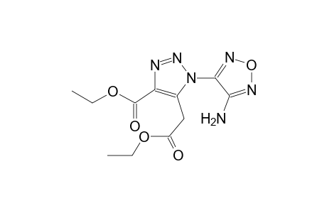 ethyl 1-(4-amino-1,2,5-oxadiazol-3-yl)-5-(2-ethoxy-2-oxoethyl)-1H-1,2,3-triazole-4-carboxylate