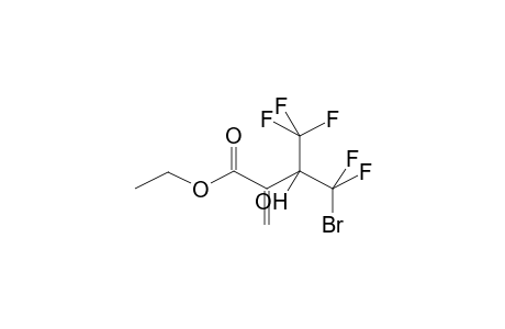 2-METHYLENE-3-HYDROXY-3-TRIFLUOROMETHYL-4,4-DIFLUORO-4-BROMOBUTANOICACID, ETHYL ESTER