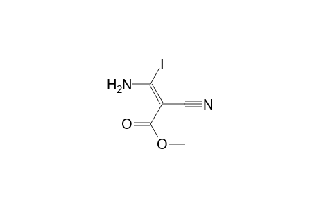 (E)-3-amino-2-cyano-3-iodo-acrylic acid methyl ester