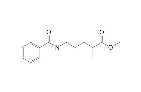 Methyl 5-[N-(benzamido)]-2-methylpentanoate