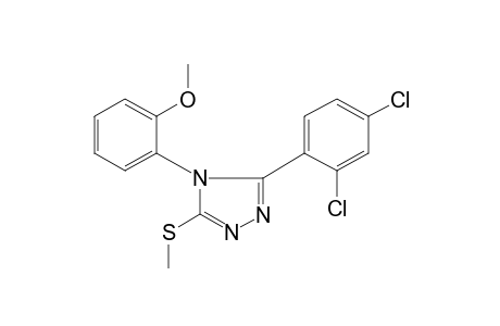 3-(2,4-dichlorophenyl)-4-(o-methoxyphenyl)-5-(methylthio)-4H-1,2,4-triazole