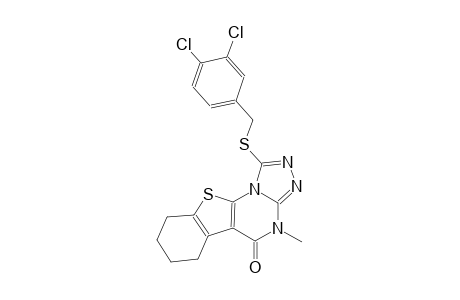 1-[(3,4-dichlorobenzyl)sulfanyl]-4-methyl-6,7,8,9-tetrahydro[1]benzothieno[3,2-e][1,2,4]triazolo[4,3-a]pyrimidin-5(4H)-one