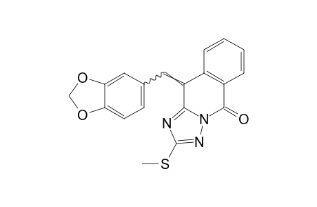 2-(methylthio)-10-piperonylidene-s-triazolo[5,1-b]isoquinolin-5(10H)-one