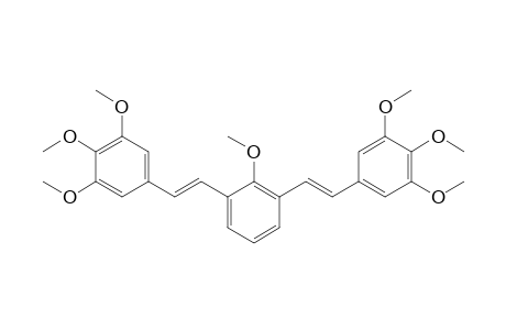 1,2,3-trimethoxy-5-[(E)-2-[2-methoxy-3-[(E)-2-(3,4,5-trimethoxyphenyl)vinyl]phenyl]vinyl]benzene