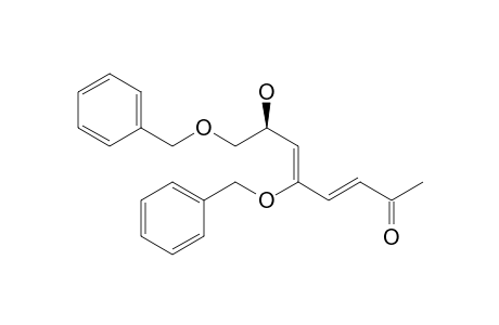 3,5-Octadien-2-one, 7-hydroxy-5,8-bis(phenylmethoxy)-, [S-(Z,E)]-