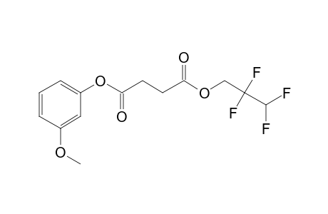 Succinic acid, 2,2,3,3-tetrafluoropropyl 3-methoxyphenyl ester