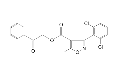 3-(2,6-dichlorophenyl)-5-methyl-4-isoxazolecarboxylic acid, phenacyl ester