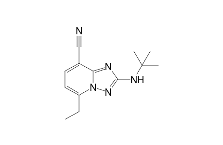 2-tert-Butylamino-5-ethyl[1,2,4]triazolo[1,5-a]pyridine-8-carbonitrile