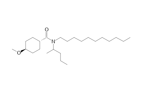 Cyclohexanecarboxamide, 4-methoxy-N-(2-pentyl)-N-undecyl-, trans