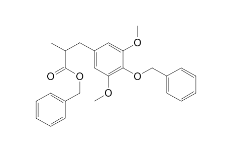 Benzyl 3-(4-benzyloxy-3,5-dimethoxyphenyl)-2-methylpropanoate