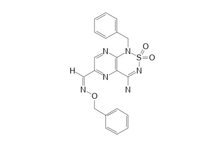 4-AMINO-1-BENZYL-6-[(BENZYLOXYIMINO)-METHYL]-PYRAZINO-[2,3-C]-1,2,6-THIADIAZINE-2,2-DIOXIDE;E-ISOMER