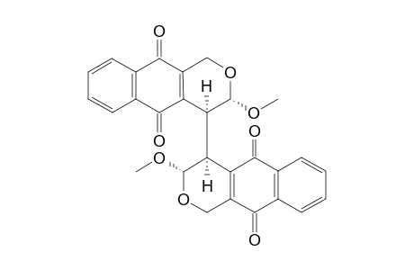 (3.alpha.,3'.alpha.,4.beta.,4'.beta.)-3,3'-Dimethoxy-cis-[4,4'-bis(3,4,5,10-tetrahydro-1H-naphtho[2,3-c]pyran)]-5,5',10,10'-tetraone