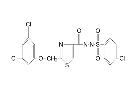 1-[(p-chlorophenyl)sulfonyl]-2-{{2-[(3,5-dichlorophenoxy)methyl]-4-thiazolyl}carbonyl}hydrazine