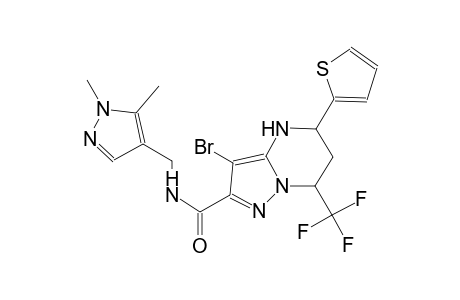 3-bromo-N-[(1,5-dimethyl-1H-pyrazol-4-yl)methyl]-5-(2-thienyl)-7-(trifluoromethyl)-4,5,6,7-tetrahydropyrazolo[1,5-a]pyrimidine-2-carboxamide