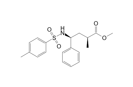 (2S,4S)-2-methyl-4-phenyl-4-(tosylamino)butyric acid methyl ester