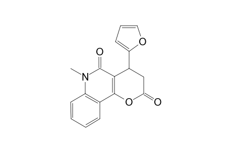 2H-Pyrano[3,2-c]quinoline-2,5(3H)-dione, 4-(2-furanyl)-4,6-dihydro-6-methyl-