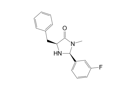 (2S,5S)-5-benzyl-2-(3-fluorophenyl)-3-methylimidazolidin-4-one