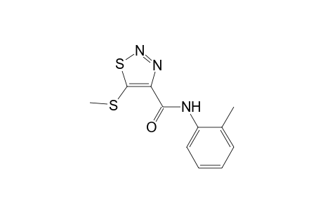 1,2,3-Thiadiazine-4-carboxamide, 5-methylthio-N-(2-tolyl)-