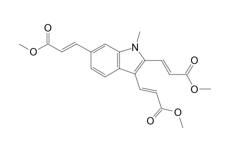 Trimethyl 3,3',3''-(1-methyl-1H-indole-2,3,6-triyl)triacrylate