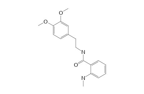 N-(3,4-dimethoxyphenethyl)-2-(methylamino)benzamide