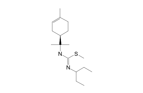 N-[1-(4R)-(4-ISOPROPYL-1-METHYL-CYCLOHEXENYL)]-N'-[2-(ISOPENTYL)]-S-METHYLTHIOUREA