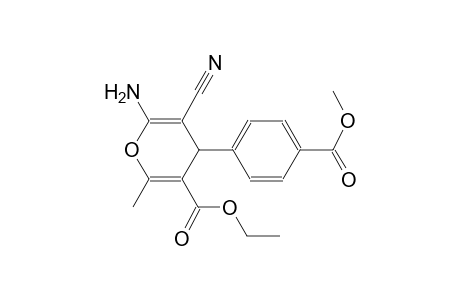 4H-pyran-3-carboxylic acid, 6-amino-5-cyano-4-[4-(methoxycarbonyl)phenyl]-2-methyl-, ethyl ester
