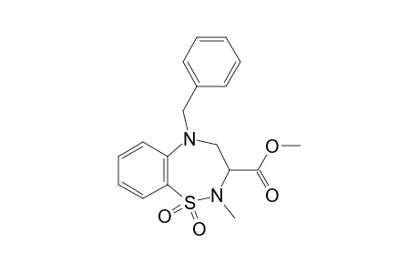 5-(benzyl)-1,1-diketo-2-methyl-3,4-dihydrobenzo[f][1,2,5]thiadiazepine-3-carboxylic acid methyl ester