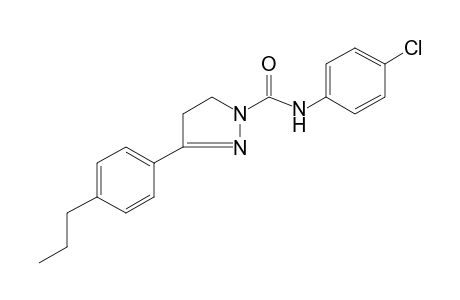 4'-chloro-3-(p-propylphenyl)-2-pyrazoline-1-carboxanilide