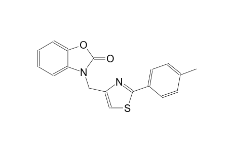 3-{[2-(4-methylphenyl)-1,3-thiazol-4-yl]methyl}-1,3-benzoxazol-2(3H)-one