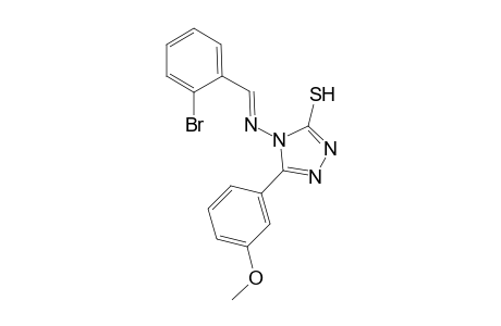 4-{[(E)-(2-bromophenyl)methylidene]amino}-5-(3-methoxyphenyl)-4H-1,2,4-triazole-3-thiol